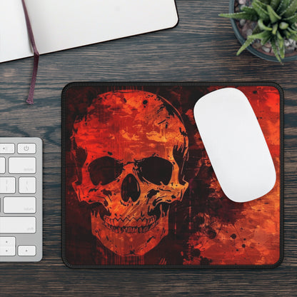 Crimson Chaos Skull Mouse Pad