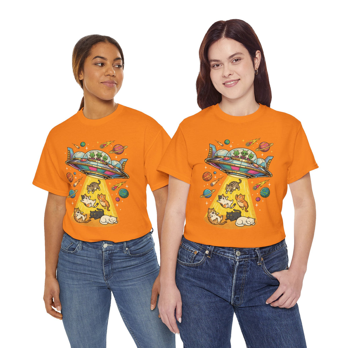 Alien Cat Abduction T-Shirt