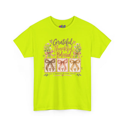 Grateful Thankful Blessed Christian T-Shirt