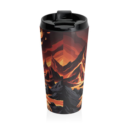 Flameborn Fire Mage Stainless Steel Travel Mug (15oz)
