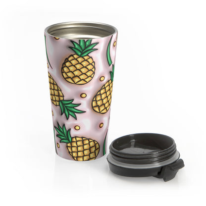 Pineapple Paradise Stainless Steel Travel Mug