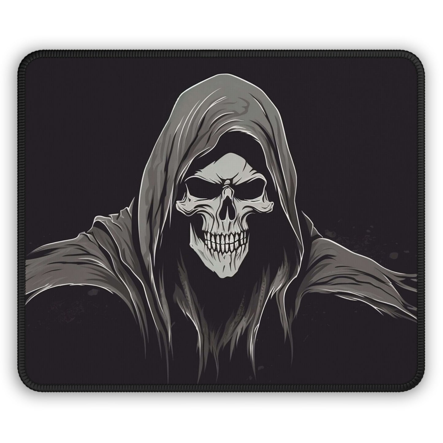 Grim Reaper Hooded Skull Mouse Pad