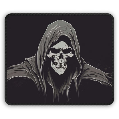 Grim Reaper Hooded Skull Mouse Pad