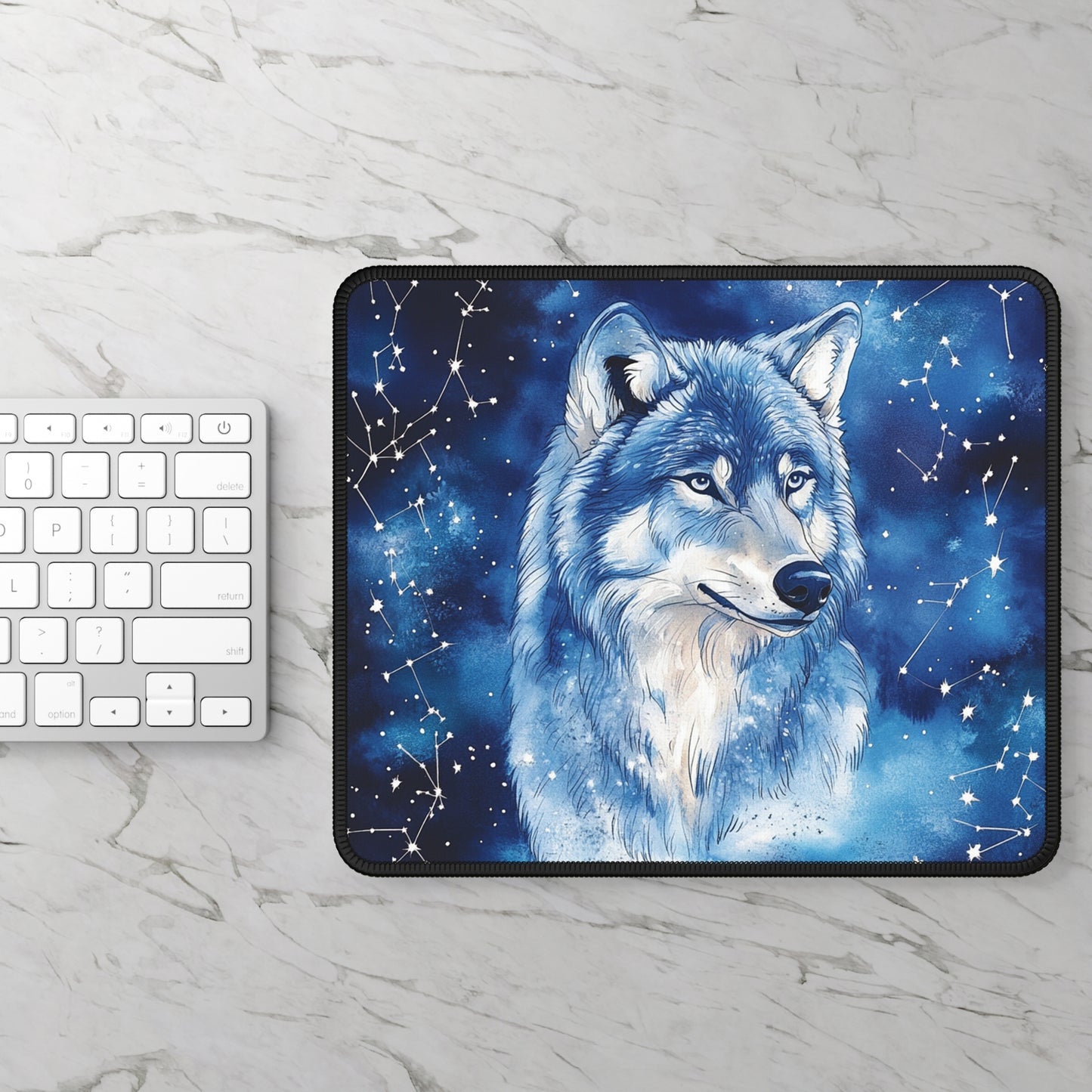 Celestial Wolf Mouse Pad