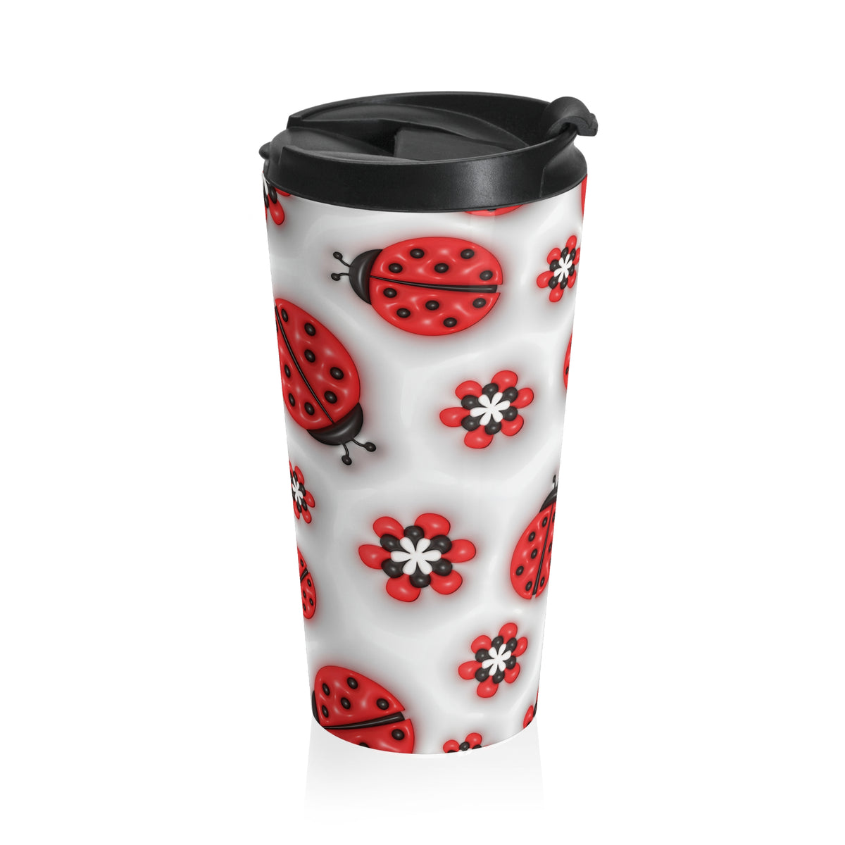 Lucky Little Ladybug Stainless Steel Travel Mug