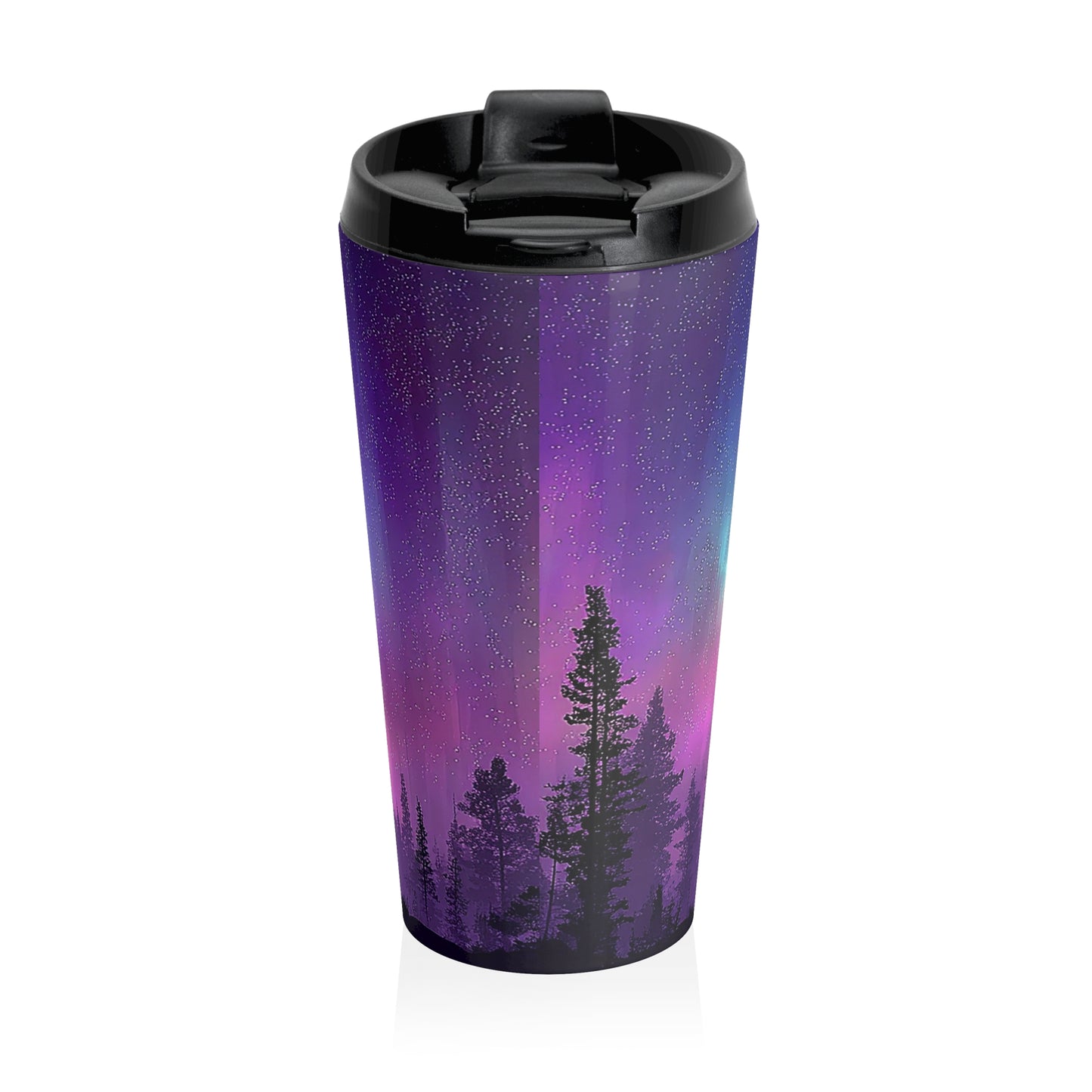 Northern Lights Mug – 15oz Stainless Steel Travel Cup