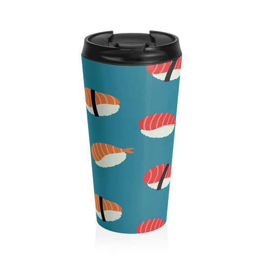 Nigiri Sushi Pattern Travel Mug