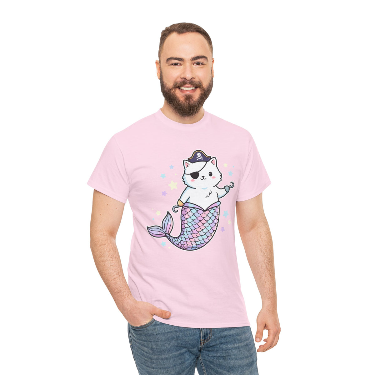 Pirate Mermaid Cat T-Shirt