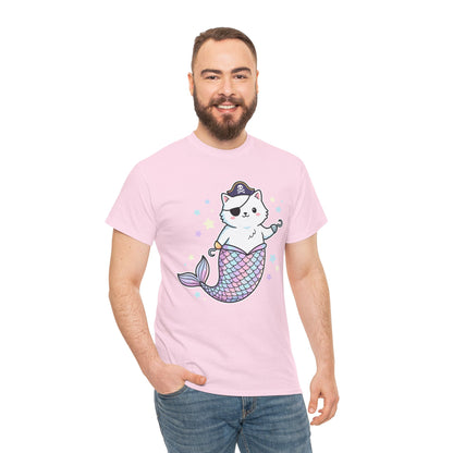 Pirate Mermaid Cat T-Shirt