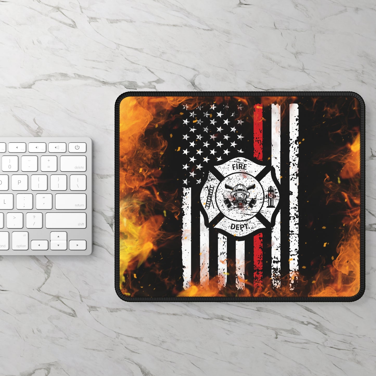 Firefighter Thin Red Line Mouse Pad