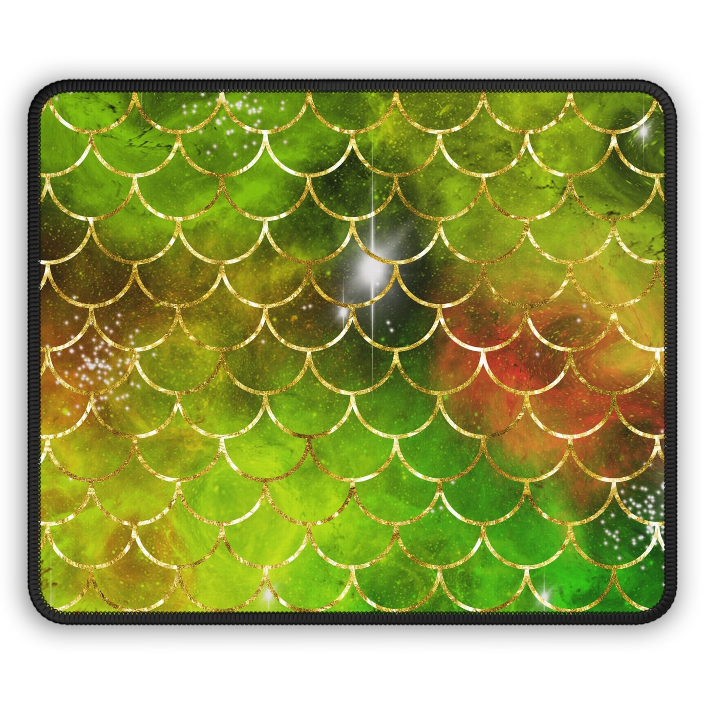 Emerald Dragon Scale Mouse Pad