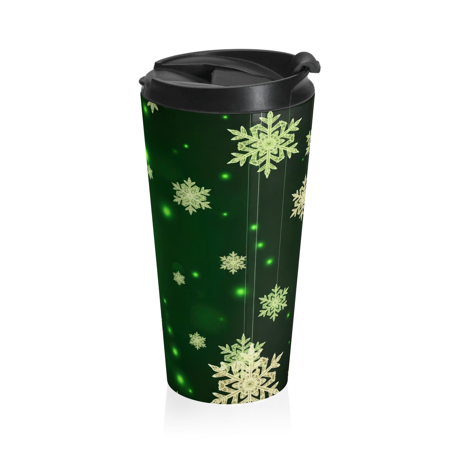 Emerald Snowfall Travel Mug
