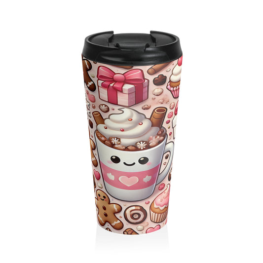 Cute Cocoa Holiday Travel Mug
