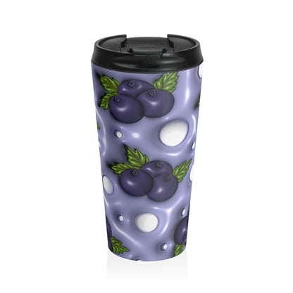 Blueberry Bliss Stainless Steel Travel Mug