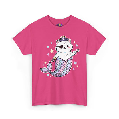 Pirate Mermaid Cat T-Shirt