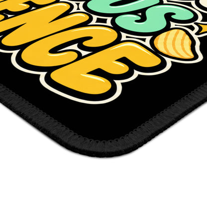 Running on Snacks & Suspicious Confidence Mouse Pad