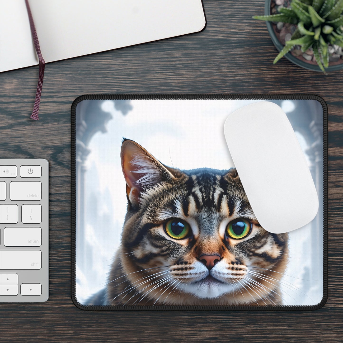 Majestic Tabby Cat Mouse Pad