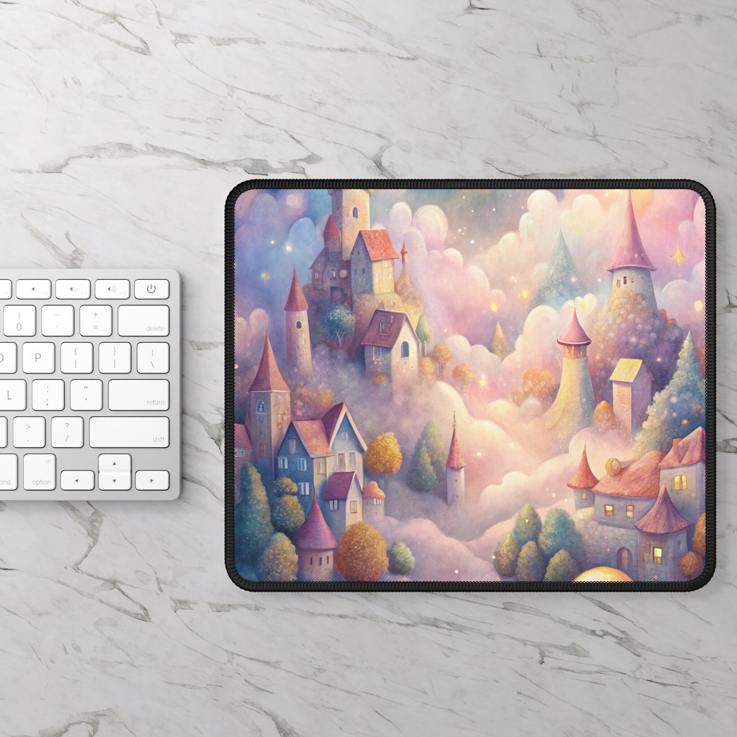 Dreamy Cloud Castle Mouse Pad