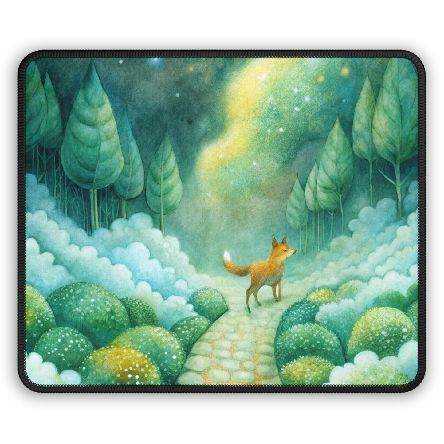 Enchanted Fox Forest Mouse Pad