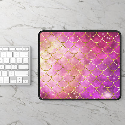 Cosmic Mermaid Scales Mouse Pad