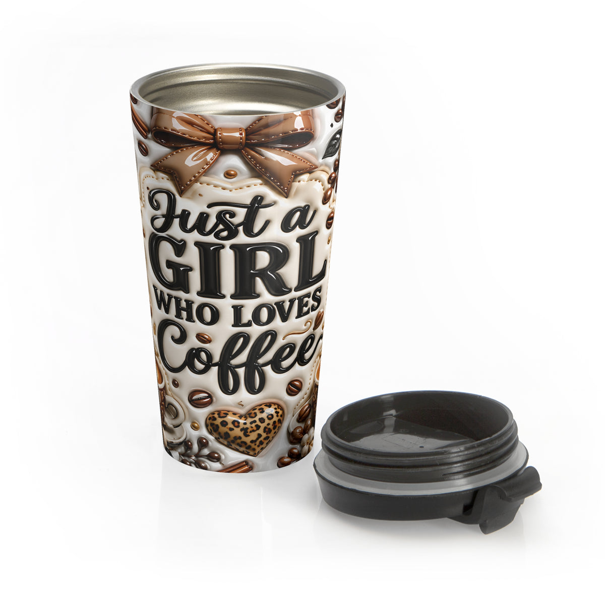 Just a Girl Who Loves Coffee Stainless Steel Travel Mug