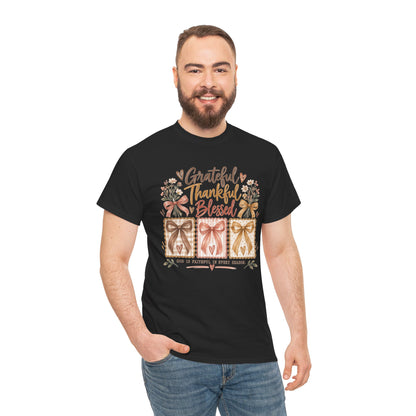 Grateful Thankful Blessed Christian T-Shirt