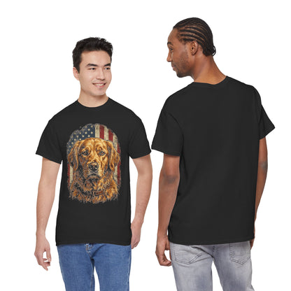 Patriotic Golden Retriever T-Shirt