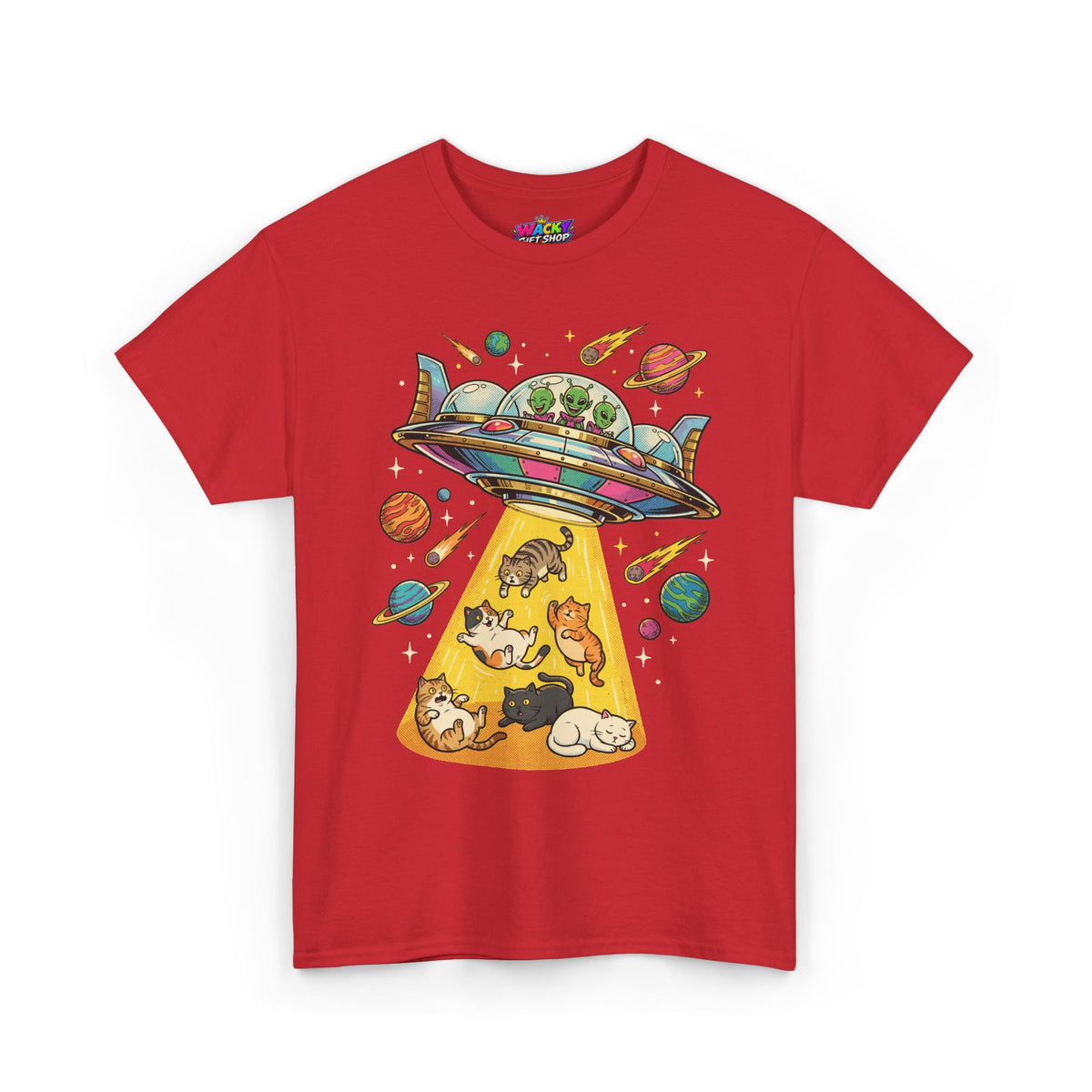Alien Cat Abduction T-Shirt