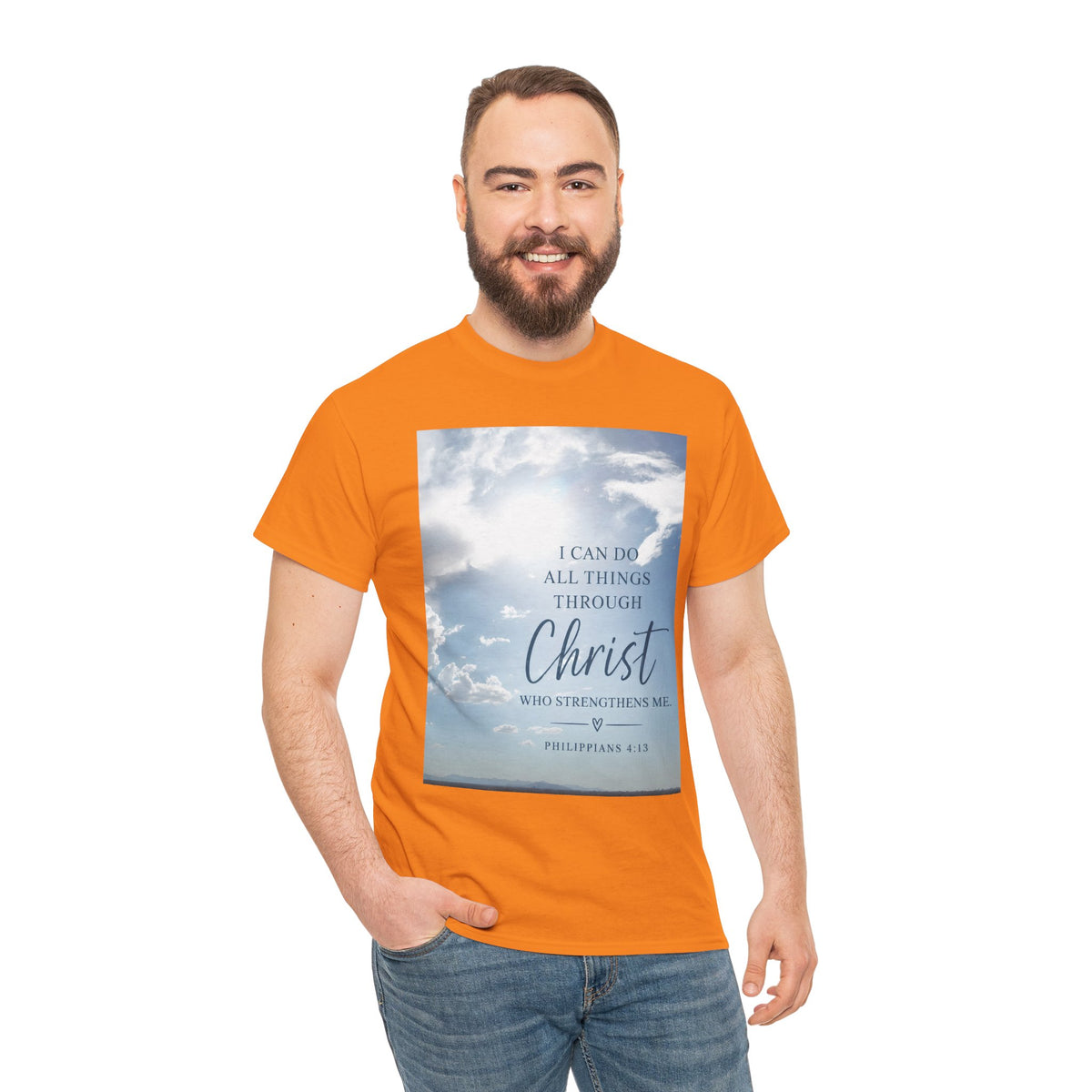 Through Christ Philippians 4:13 Christian T-Shirt