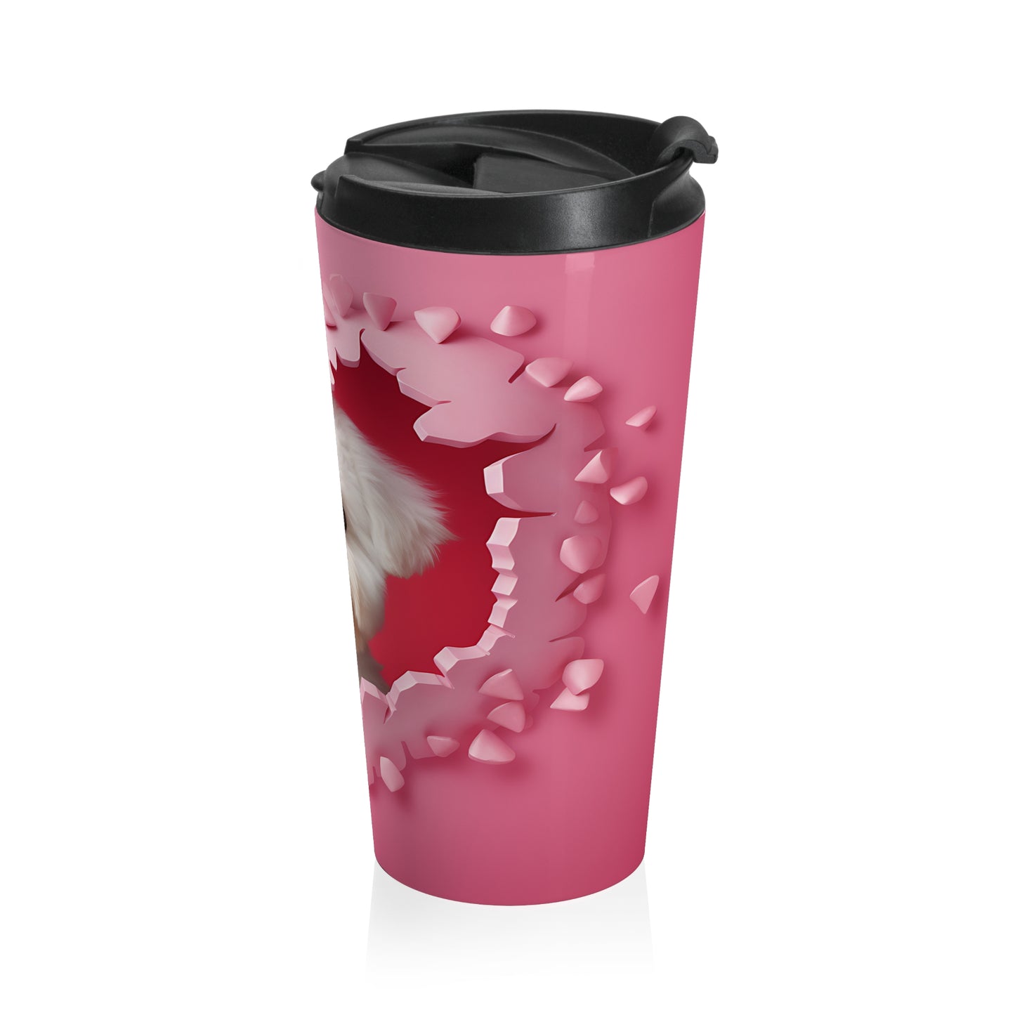 Sweet Peek Maltese Travel Mug