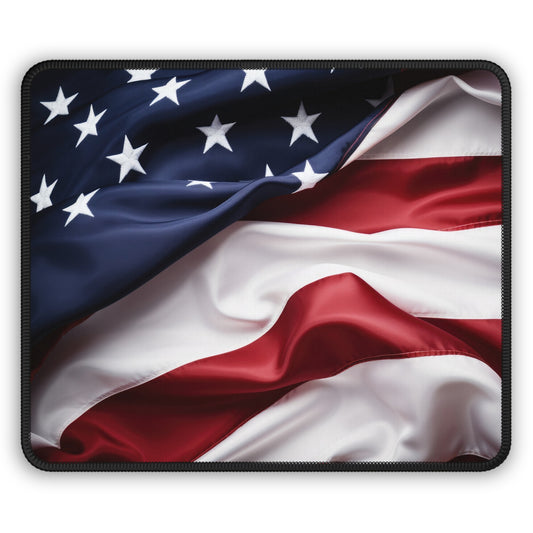 Waving American Flag Mouse Pad