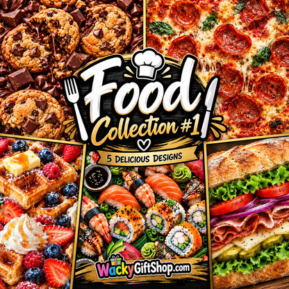 Food Collection #1 | 5 Digital Tumbler Wrap Designs