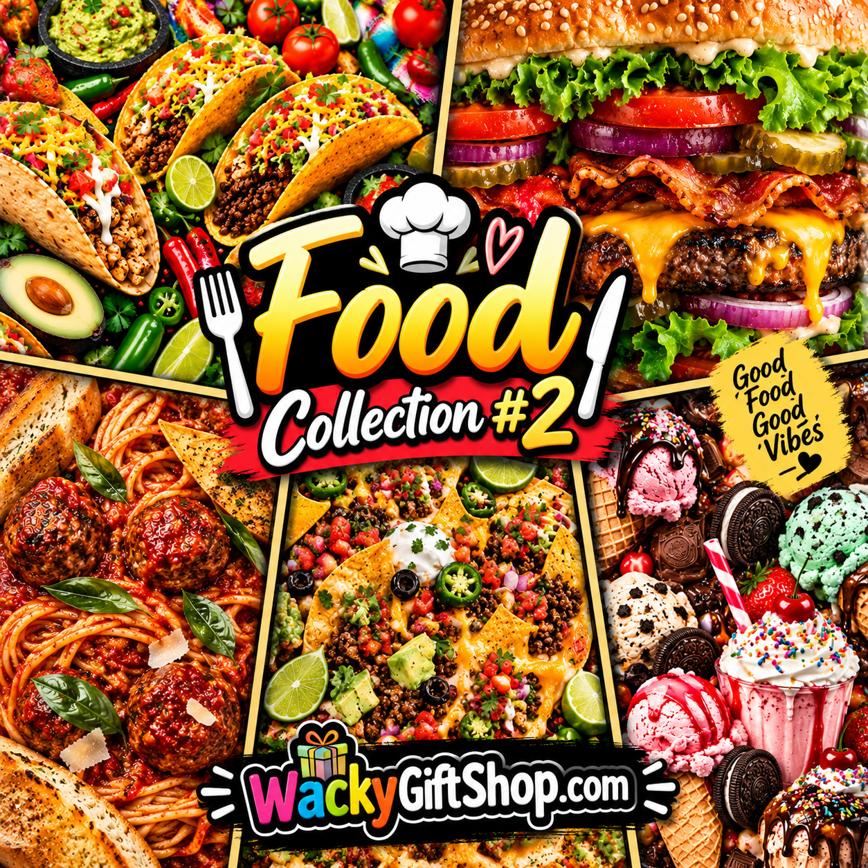 Food Collection #2 | 5 Digital Tumbler Wrap Designs